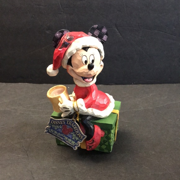 8 hours Sale!!!! NWB Jim Shore Santa Minnie with Hot Chocolate - Picture 2 of 9